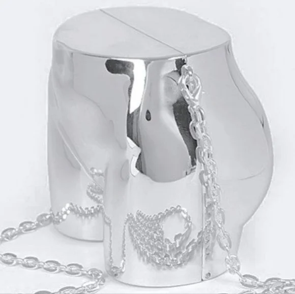 Novelty Butt Shape Convertible Handbag Purse Clutch Crossbody Shoulder Bag - Picture 11 of 13